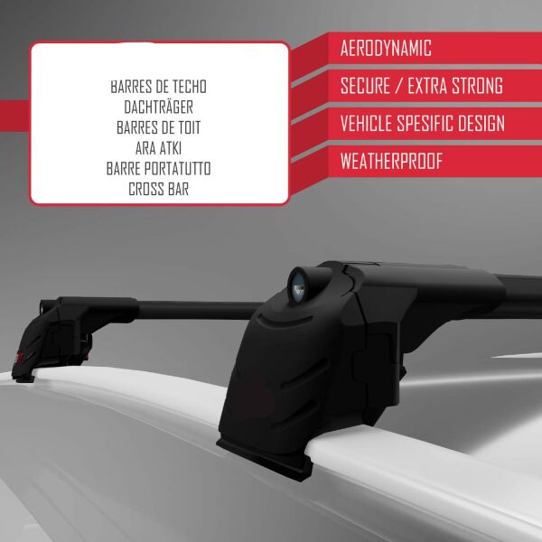 A3 SPORTBACK 2004 2005 2006 2007 2008 2009 2010 2011 2012 YÜK TAŞIMA ARA ATKI ÇİTASI SİYAH