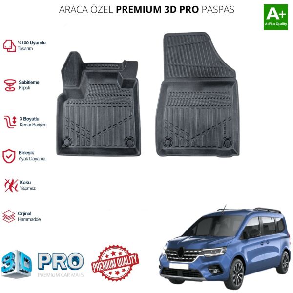 KANGOO PANELVAN ARACA ÖZEL 3D PASPAS 2024 2025 2026 2027