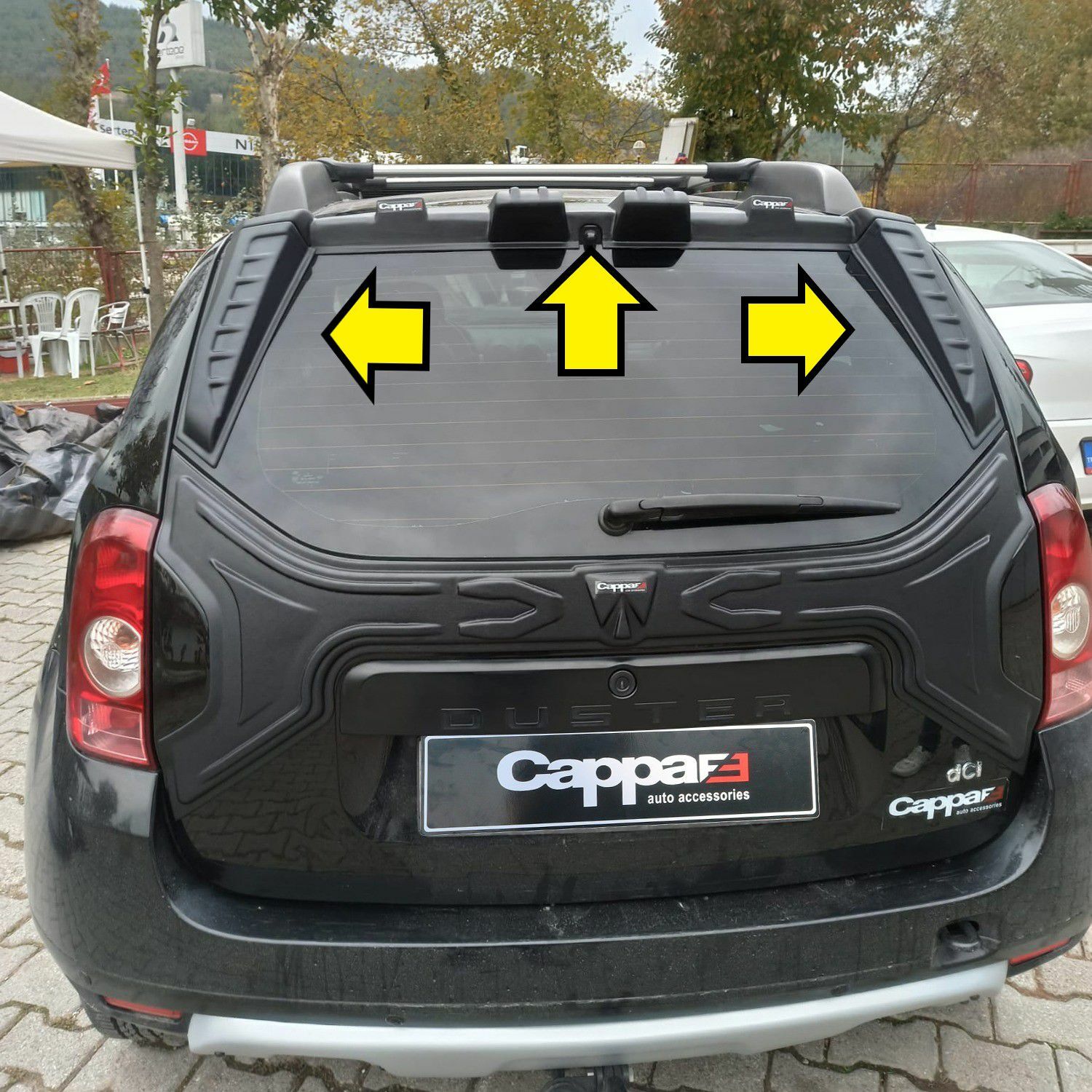 DUSTER ARKA CAM ÜSTÜ SPOYLER 2010 2011 2012 2013 2014 2015 2016 2017 SPOİLER