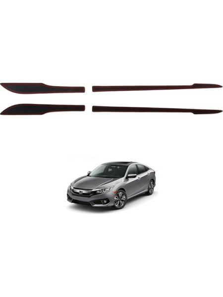 HONDA Civic Kapı Alt Çıtası Parlak Siyah 2016 2017 2018 2019 2020 2021 2022 2023 2024