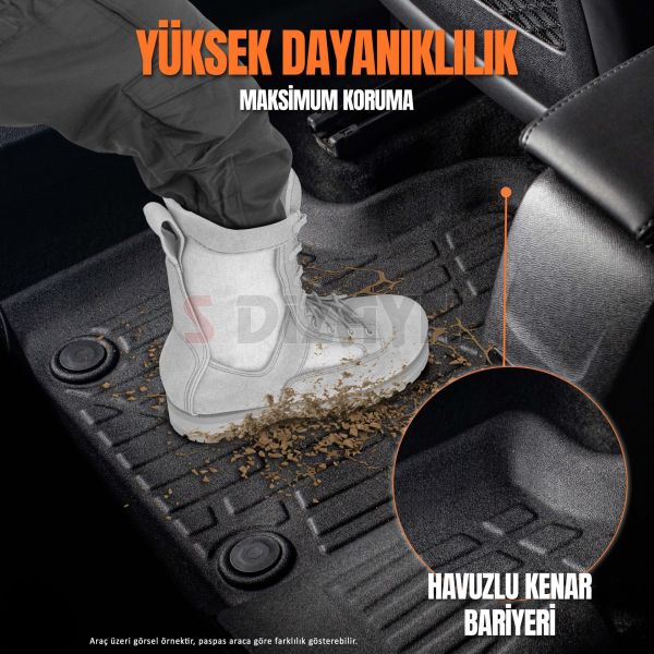GOLF 6 ARACA ÖZEL 3D PASPAS 2008 2009 2010 2011 2012