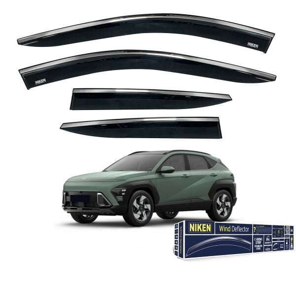 KONA ARACA ÖZEL KROMLU CAM RÜZGARLIĞI NİKEN 2023 2024 2025