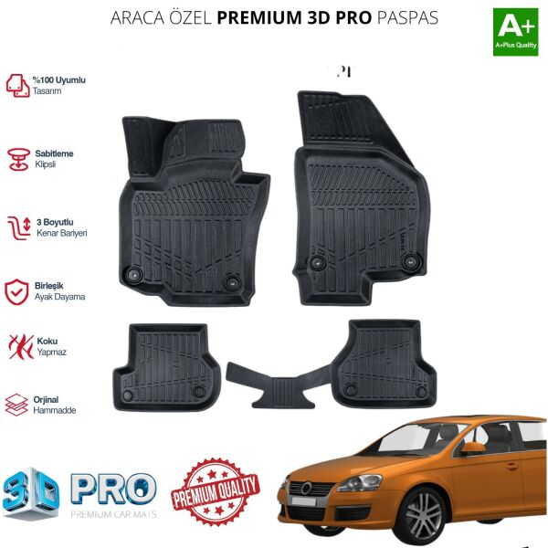 JETTA ARACA ÖZEL 3D PASPAS 2008 2009 2010