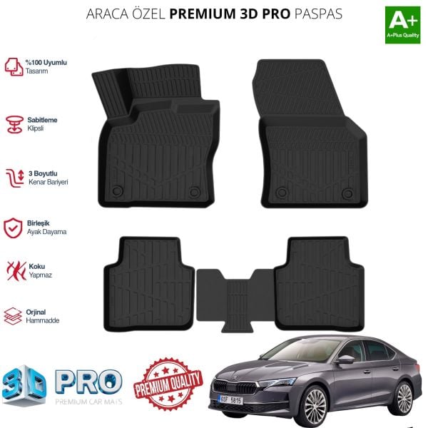SKODA OCTAVİA E TECH ARACA ÖZEL 3D PASPAS 2023 2024 2025 2026