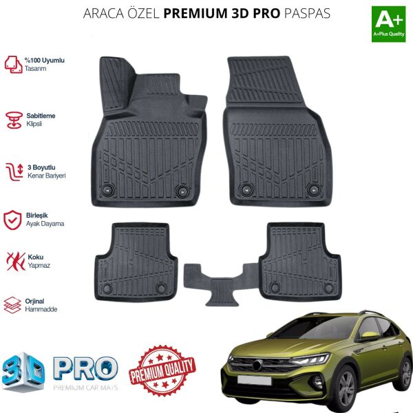 Volkswagen TAIGO ARACA ÖZEL 3D PASPAS 2020 2021 2022 2023 2024