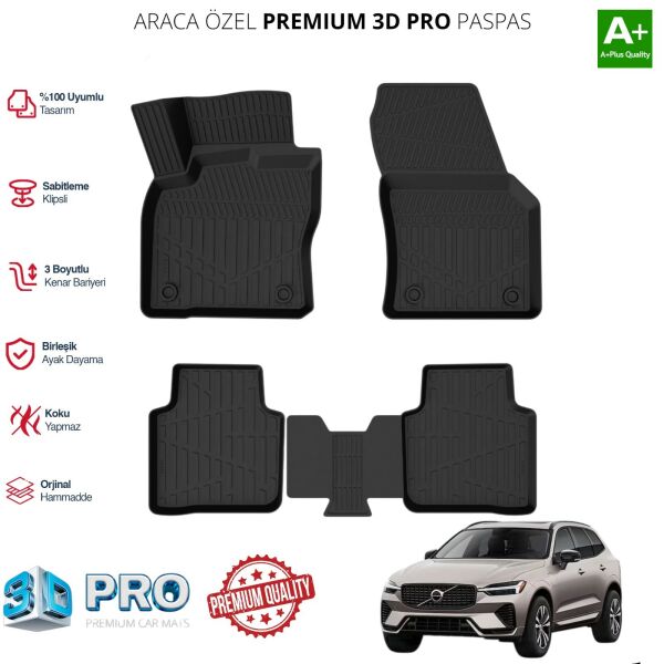 VOLVO XC60 PLUG İN ARACA ÖZEL 3D PASPAS 2024 2025 2026 2027