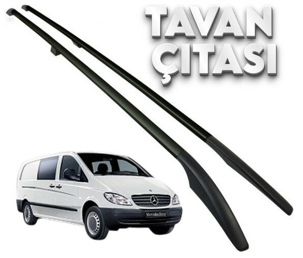 VİTO EXTRA UZUN ŞASE TAVAN ÇITASI SİYAH RENK 2003 2004 2005 2006 2007 2008 2009