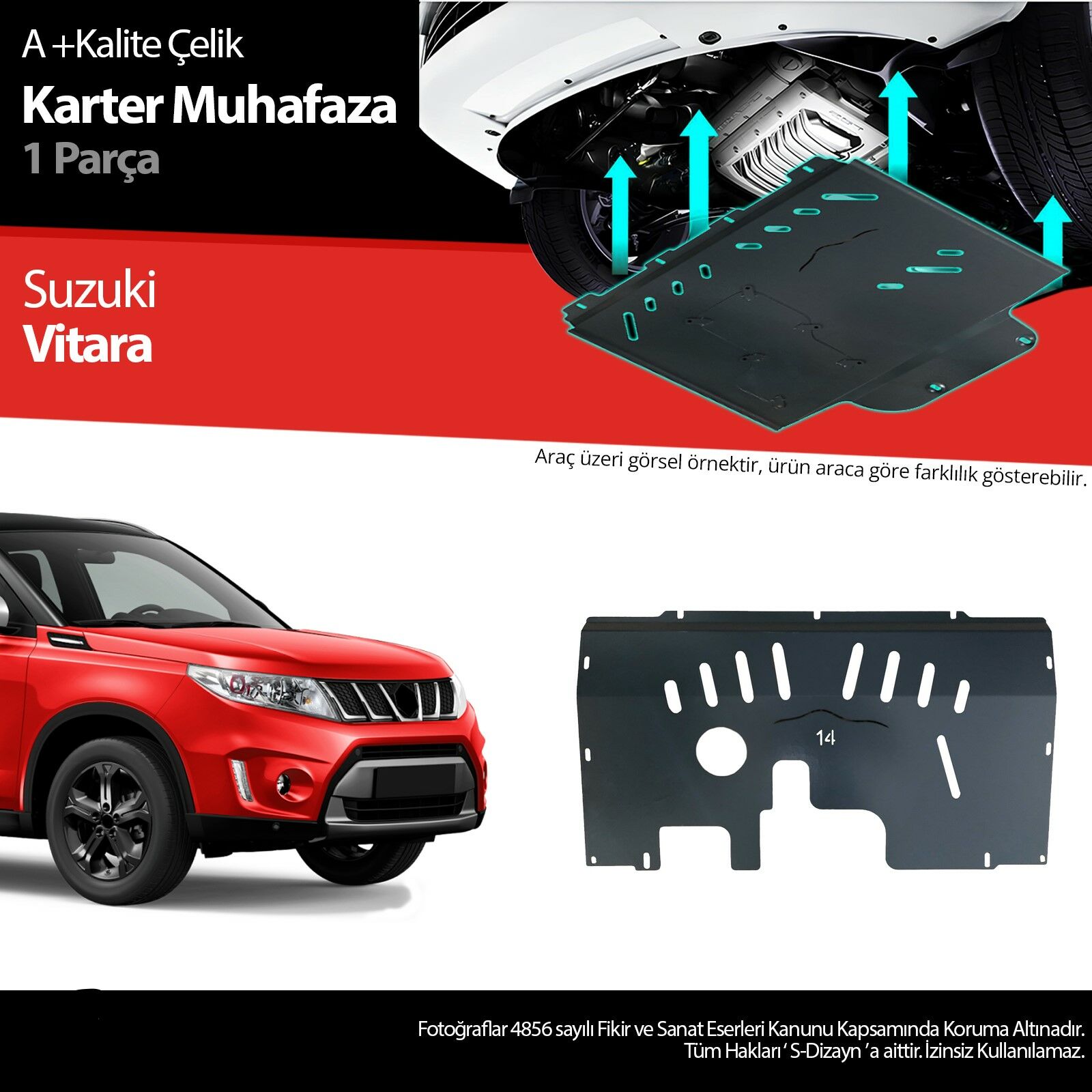 Suzuki Vitara Çelik Karter Muhafaza 2019 2020 2021 2022 2023 2024 2025
