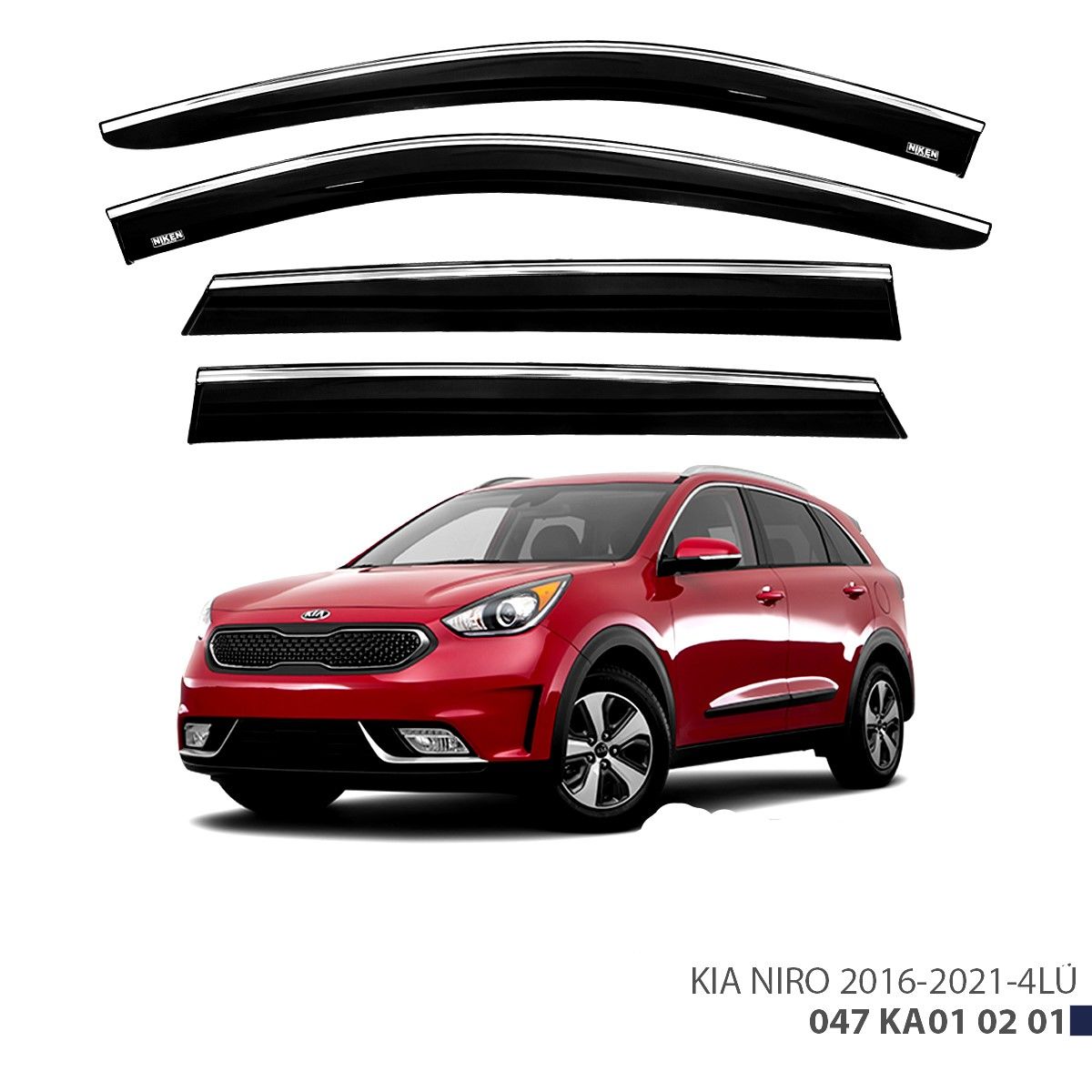 KIA NIRO KROMLU CAM RÜZGARLIĞI 2016 2017 2018 2019 2020 2021