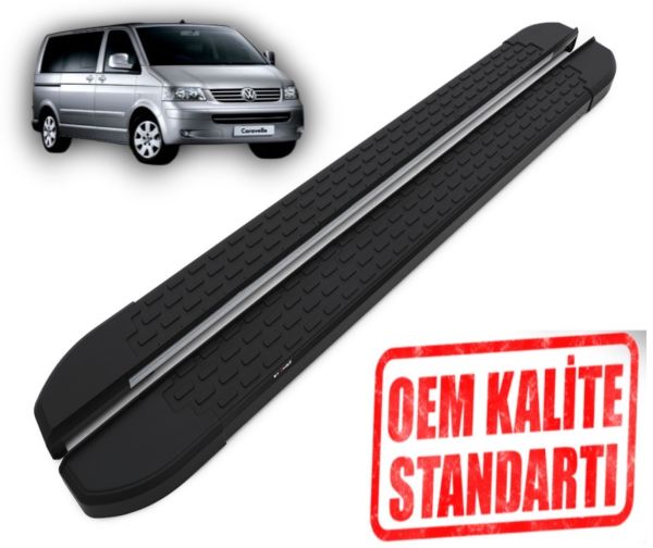 CARAVELLE kısa şase 2003 2023 YILLARI ARASI ARACA ÖZEL NEVADA SİYAH YAN BASAMAK