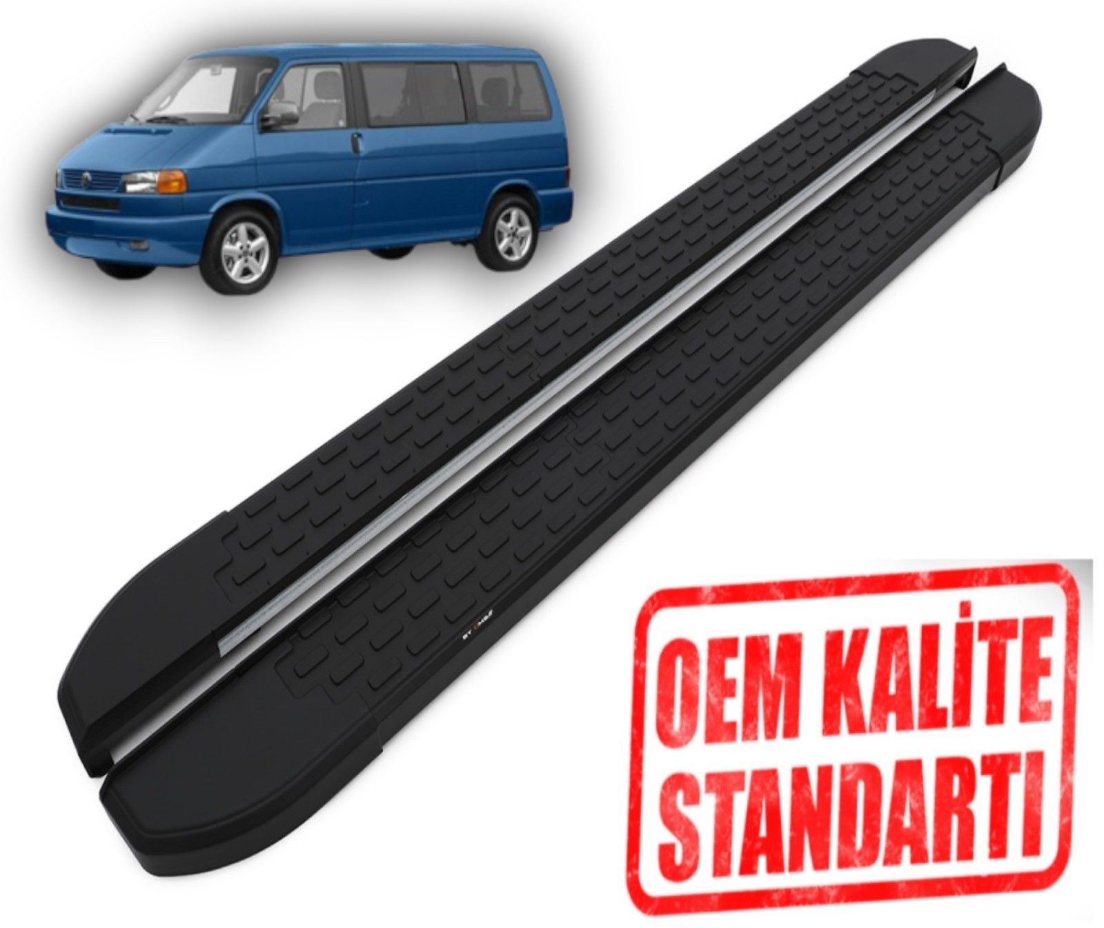 T4 TRANSPORTER KISA ŞASE 1995 2003 YILLARI ARASI ARACA ÖZEL NEVADA SİYAH YAN  BASAMAK
