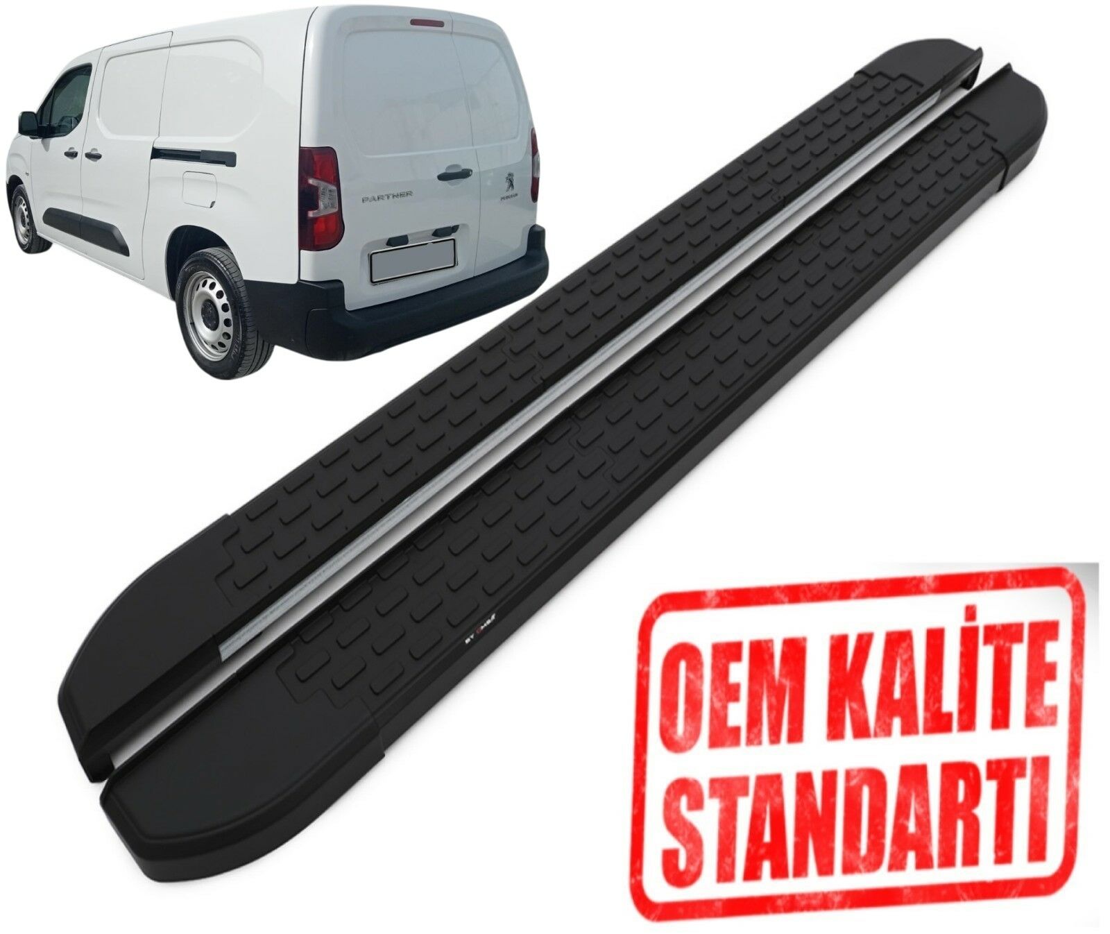 PARTNER ''UZUN ŞASE'' 2019 2020 2021 2022 2023 2024 ARACA ÖZEL NEVADA SİYAH YAN BASAMAK