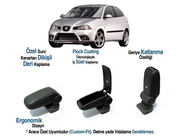 SEAT IBIZA 6L  ARACA ÖZEL KOL DAYAMA VİDASIZ KOLÇAK 2002 2003 2004 2005 2006 2007 2008