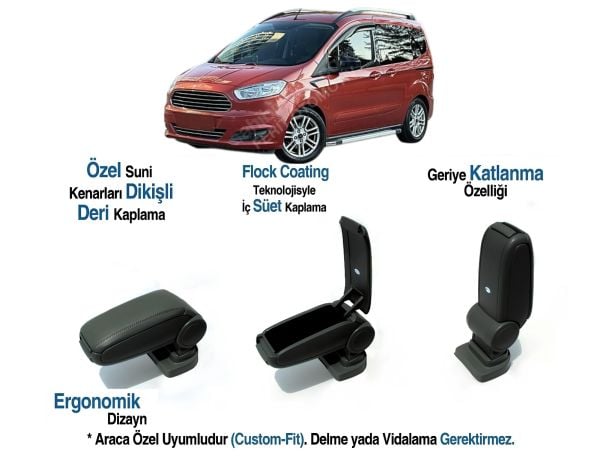 FORD COURIER ARACA ÖZEL KOL DAYAMA VİDASIZ KOLÇAK 2015 2016 2017 2018 2019 2020 2021 2022 2023