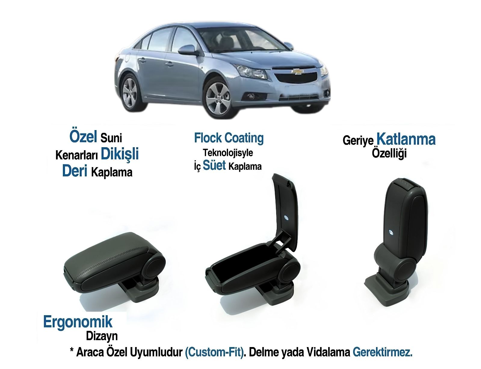 CRUZE ARACA ÖZEL KOL DAYAMA VİDASIZ KOLÇAK  2009 2010 2011 2012
