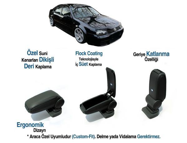 GOLF MK4 ARACA ÖZEL KOL DAYAMA VİDASIZ KOLÇAK 1998 1999 2000 2001 2002 2003