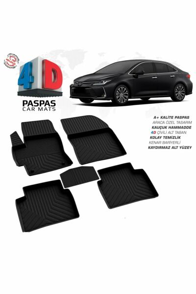 TOYOTA COROLLA 2019 2020 2021 2022 2023 2024  ARACA ÖZEL 4D HAVUZLU PASPAS
