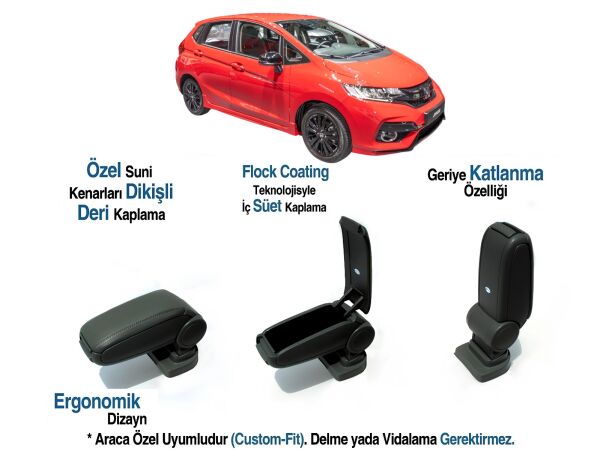 FIT/JAZZ ARACA ÖZEL KOL DAYAMA VİDASIZ KOLÇAK 2014 2015 2016 2017 2018 2019 2020