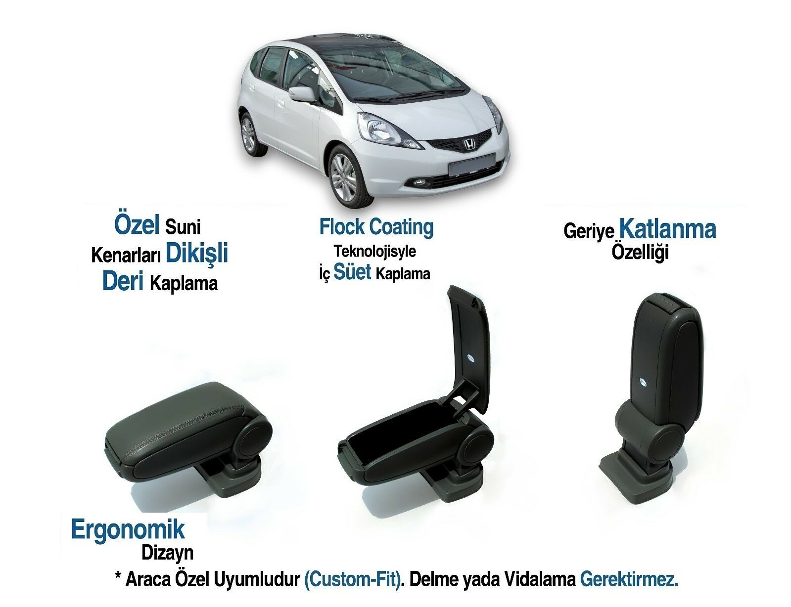 FIT/JAZZ ARACA ÖZEL KOL DAYAMA VİDASIZ KOLÇAK  2008  2009 2010 2011