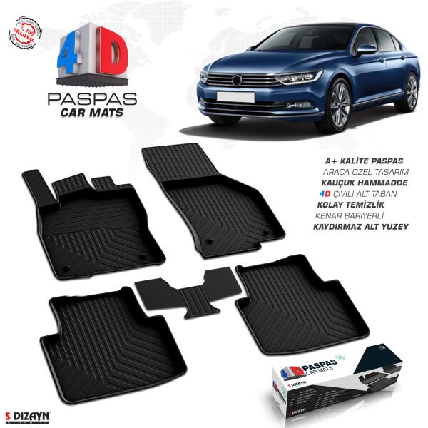 PASSAT B8.5 ARACA ÖZEL 4D HAVUZLU PASPAS 2019 2020 2021 2022 2023 2024