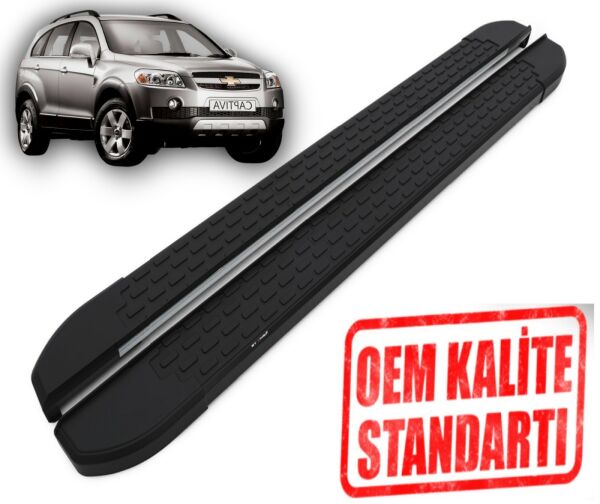 CHEVROLET CAPTIVA 2006 YILI VE SONRASI ARACA ÖZEL NEVADA SİYAH YAN BASAMAK