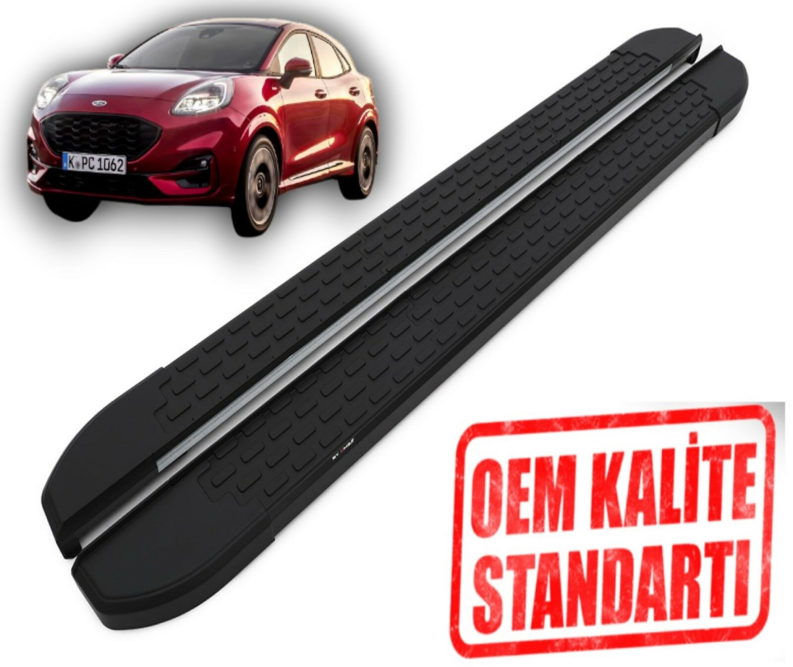 FORD MARKASININ PUMA ARACI 2020 2021 2022 2023 2024 ARACA ÖZEL NEVADA SİYAH ALINLI YAN BASAMAK
