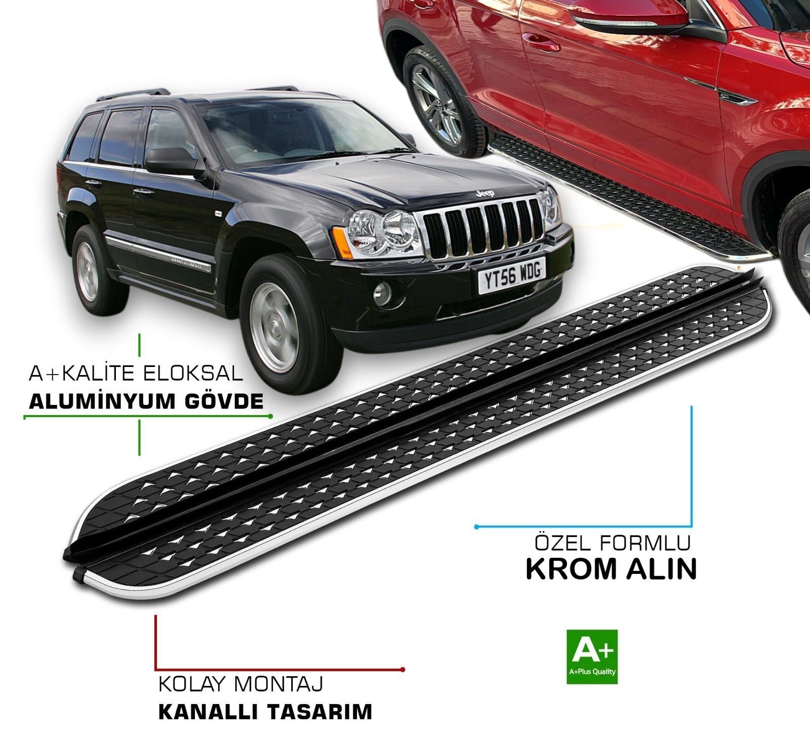 GRAND CHEROKEE 2005 2006 2007 2008 2009 2010 ARACA ÖZEL YAN BASAMAK