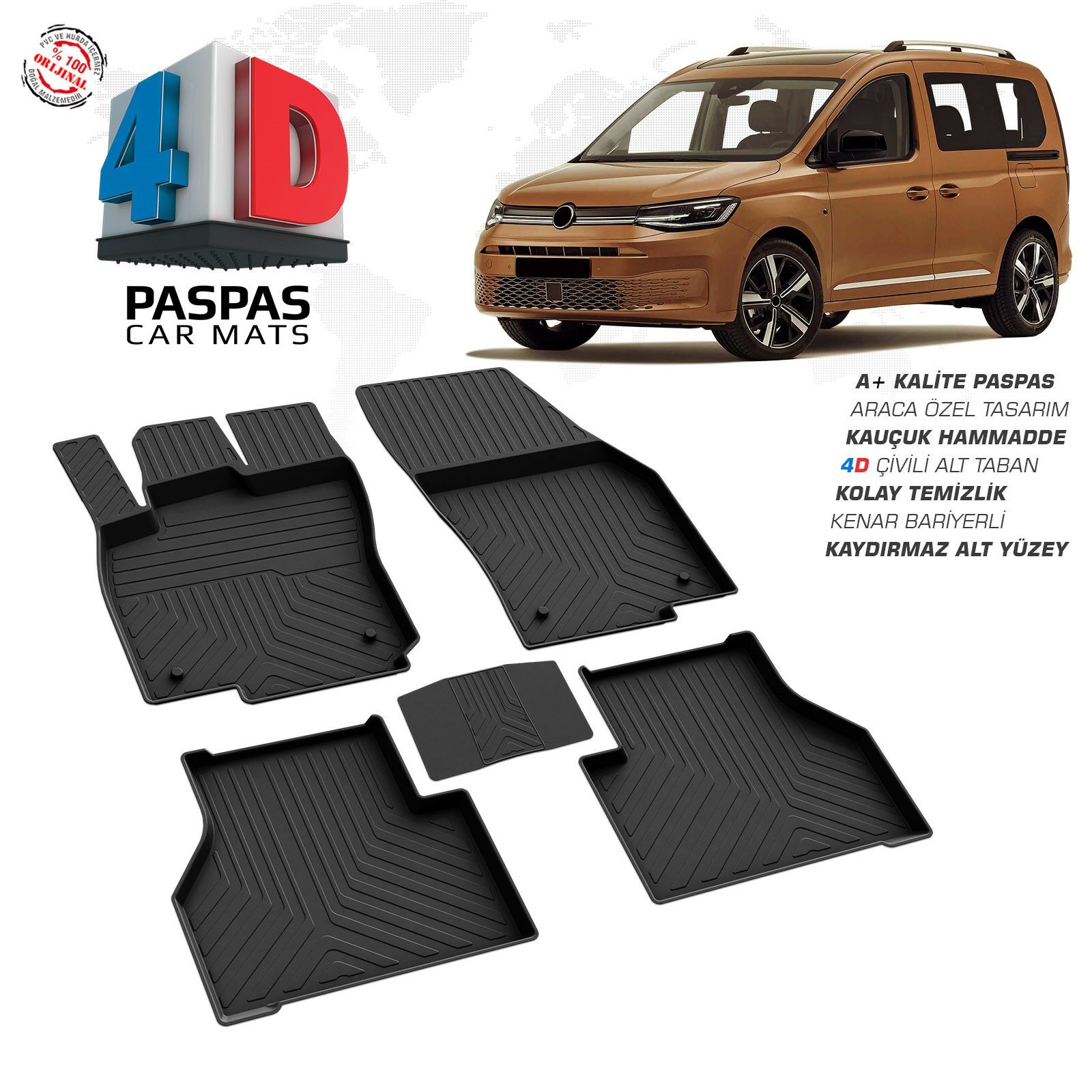 CADDY ARACA ÖZEL HAVUZLU PASPAS OMSA 4D 2023 2024 2025 2026