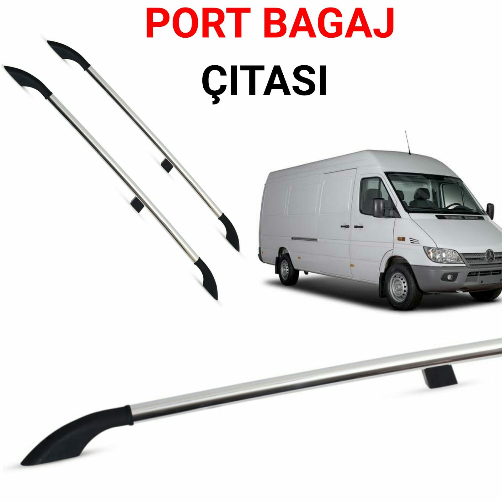 SPRİNTER UZUN ŞASE GRİ PORTBAGAJ TAVAN ÇİTASI 1998 1999 2000 2001 2002 2003 2004 2005 2006