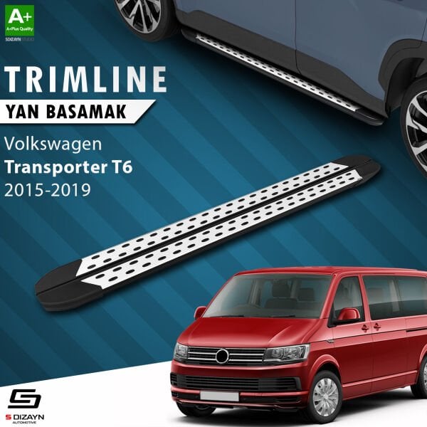 VW Transporter T6 Kısa Şase TrimLine Gri Yan Basamak 215 Cm 2015 2016 2017 2018 2019