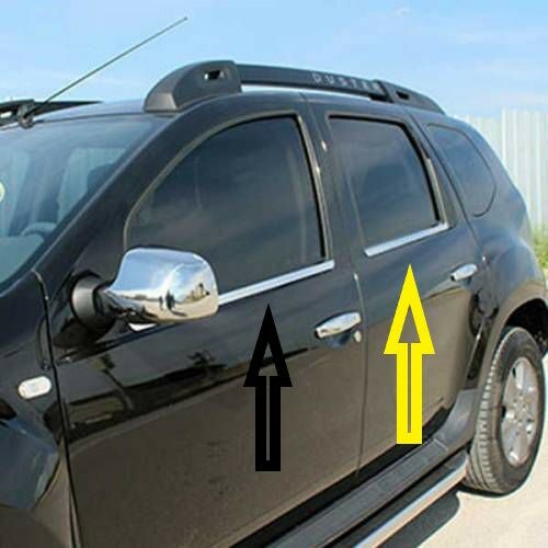 DUSTER CAM ÇİTASI KROM 4 PARÇA 2010 2011 2012 2013 2014 2015 2016