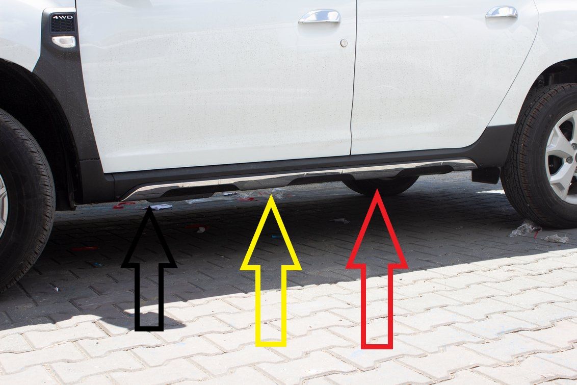 DUSTER YAN MARŞPİYEL 6 PARÇA KROM 2018 2019 2020 2021 2022 2023 2024