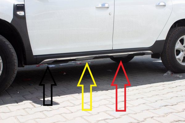 DUSTER YAN MARŞPİYEL 6 PARÇA KROM 2018 2019 2020 2021 2022 2023 2024