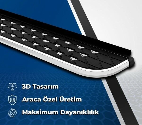 FİAT DOBLO 2023 2024 2025 ARACA ÖZEL NEVADA SİYAH YAN BASAMAK