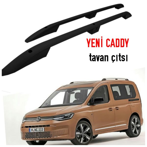 VOLKSWAGEN YENİ CADDY 2021 2022 SİYAH TAVAN ÇITASI PORT BAGAJ