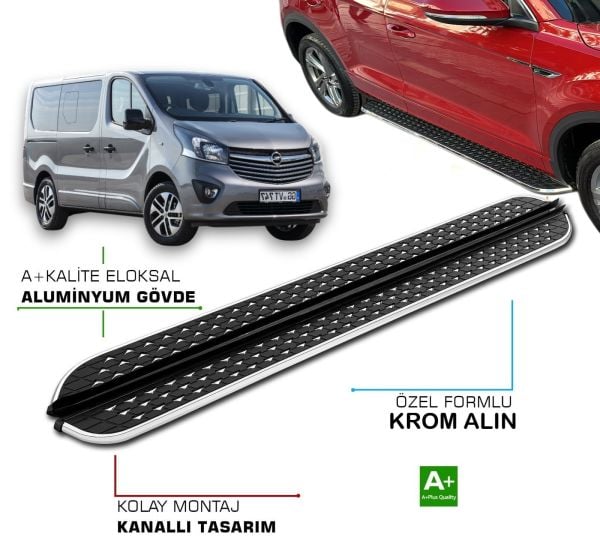OPEL VIVARO * KISA ŞASE * 2017 2018 2019 2020 2021 2022 2023 2024 2025 YAN BASAMAK
