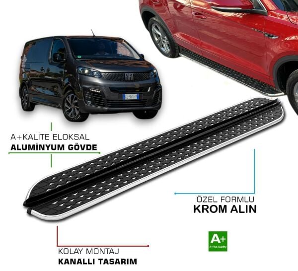 FİAT SCUDO / ULYSSE * KISA ŞASE * 2022 2023 2024 2025 YAN BASAMAK
