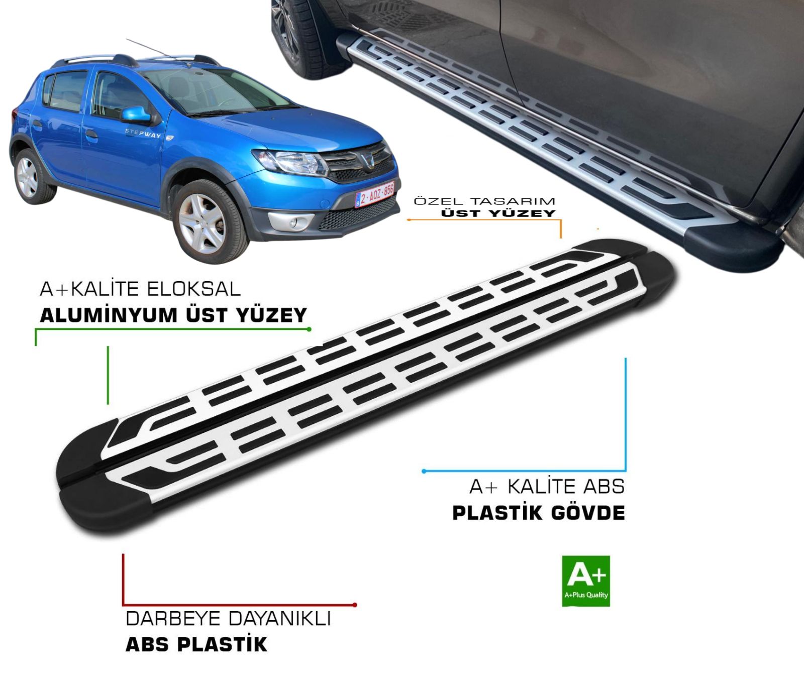 SANDERO 2 STEPWAY 2013 2014 2015 2016 2017 2018 2019 2020 YAN BASAMAK