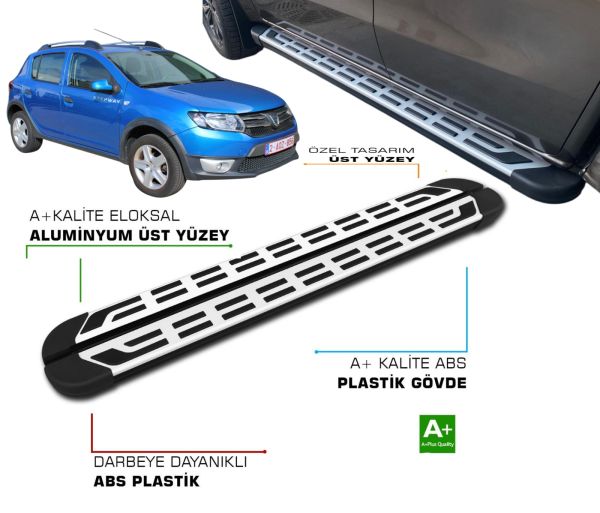 SANDERO 2 STEPWAY 2013 2014 2015 2016 2017 2018 2019 2020 YAN BASAMAK
