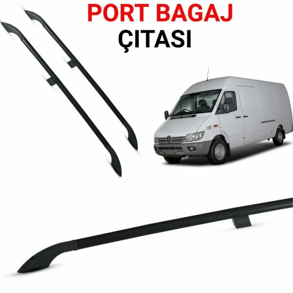 SPRİNTER UZUN ŞASE SİYAH PORTBAGAJ TAVAN ÇİTASI 1998 1999 2000 2001 2002 2003 2004 2005 2006