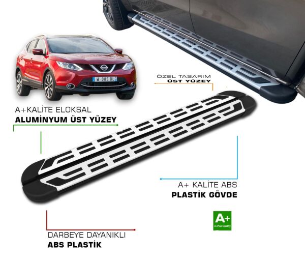 QASHQAİ 2014 2015 2016 2017 2018 2019 2020 2021 YAN BASAMAK