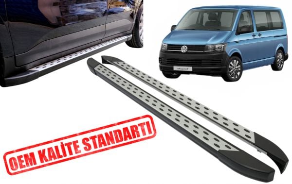 VW Transporter T6 Uzun Şase Araca Özel Yan Basamak 2015 2016 2017 2018 2019