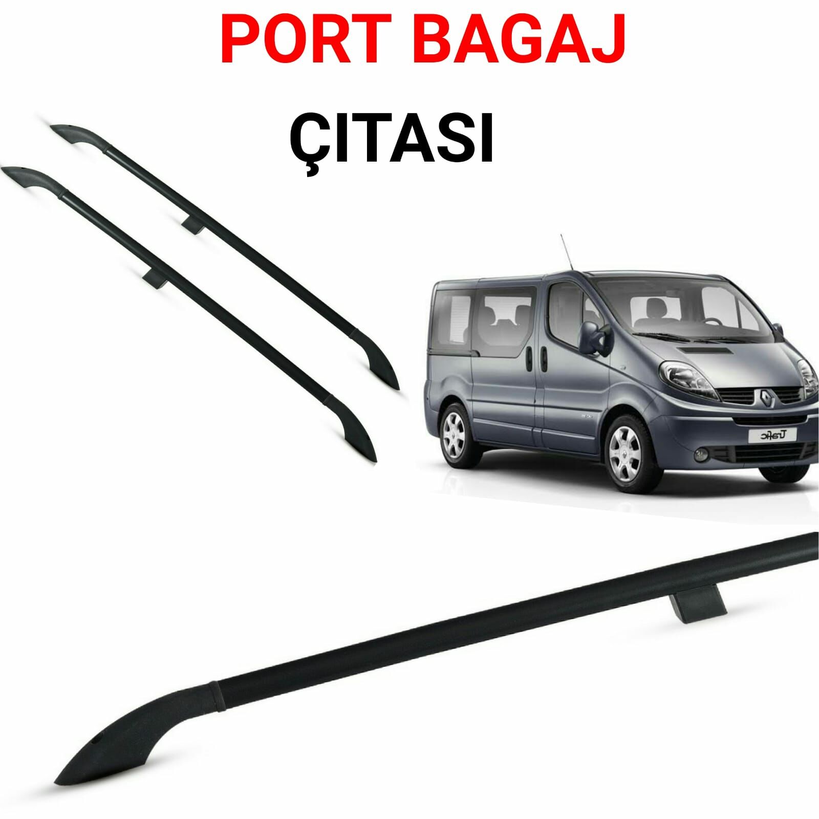 TRAFIC KISA ŞASE SİYAH PORTBAGAJ TAVAN ÇİTASI 2004 2005 2006 2007 2008 2009 2010 2011 2012 2013 2014 2015 2016 2017 2018 2019 2020 2021