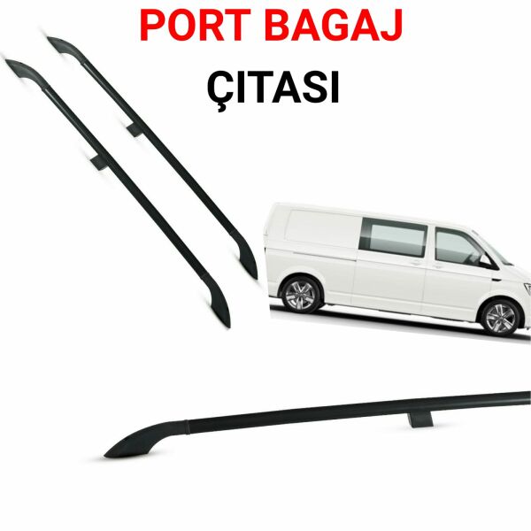 T6 UZUN ŞASE SİYAH PORTBAGAJ TAVAN ÇİTASI 2009 2010 2011 2012 2013 2014 2015