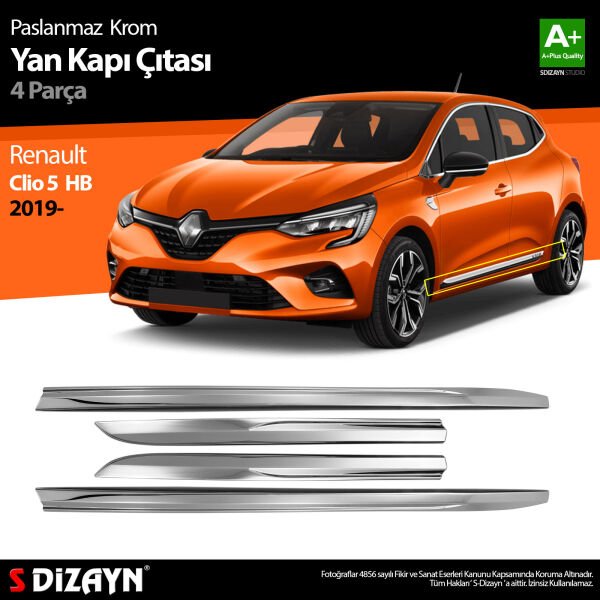 CLİO 5 YAN KAPI CITASI KROM 2019 2020 2021 2022 2023 2024
