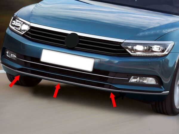 PASSAT B8 ÖN TAMPON ÇİTASI KROM 3 PARÇA 2015 2016 2017 2018 2019