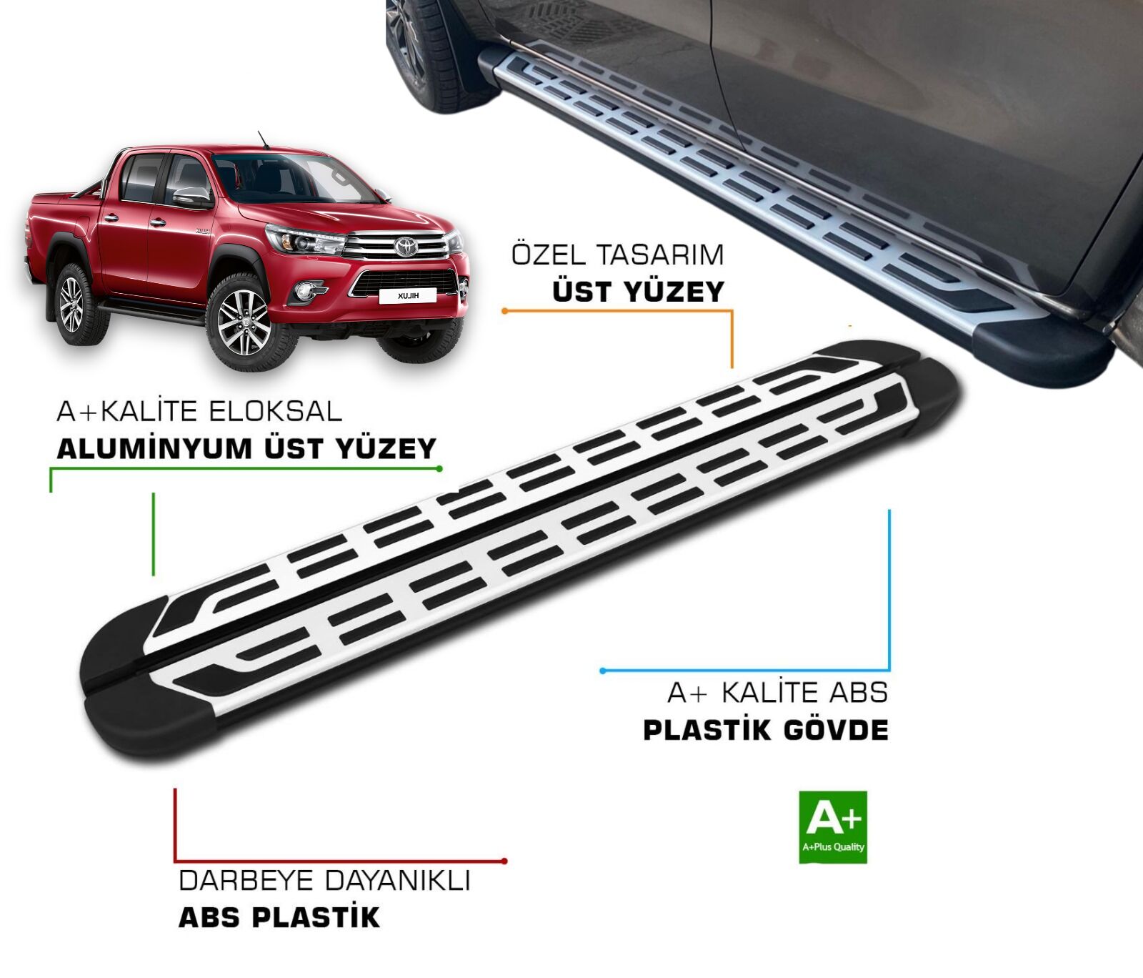 HILUX 8 2015 2016 2017 2018 2019 2020 2021 2022 2023 2024 YAN BASAMAK