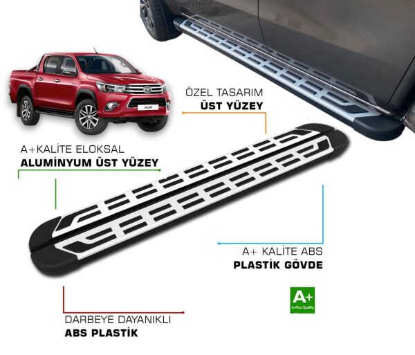 HILUX 8 2015 2016 2017 2018 2019 2020 2021 2022 2023 2024 YAN BASAMAK