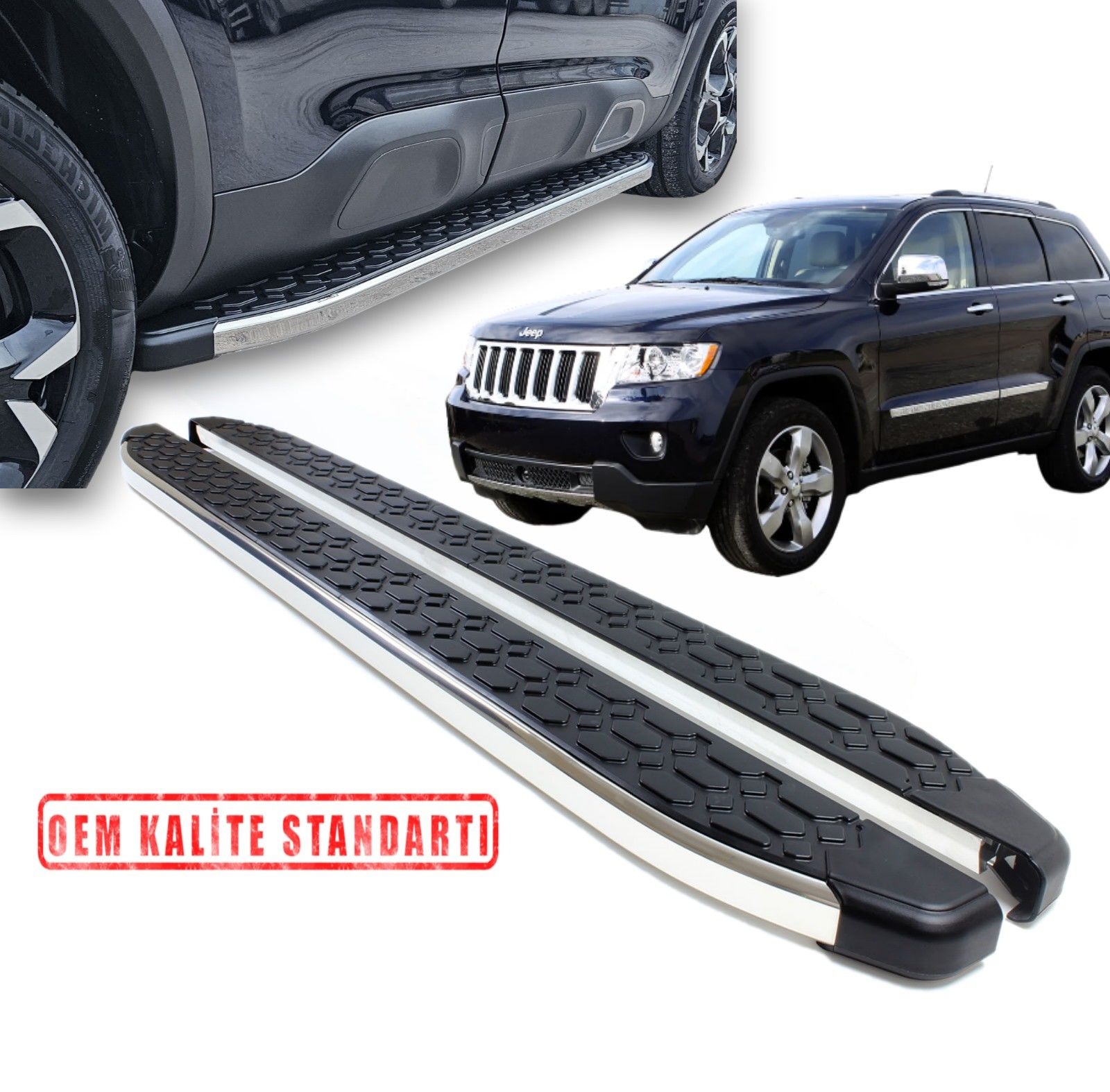 GRAND CHEROKEE 2011 2012 2013 2014 2015 2016 2017 2018 2019 2020 2021 ARACA ÖZEL BLACKLİNE YAN BASAMAK