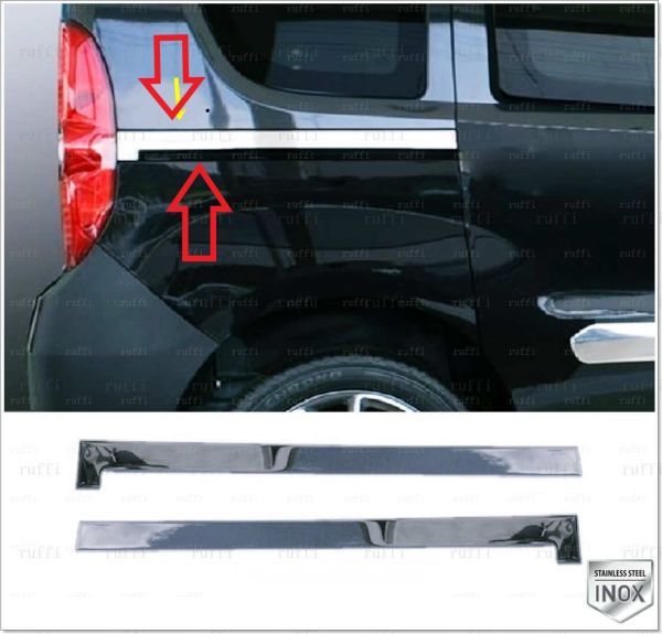 DOBLO 2 SÜRGÜLÜ KAPI CITASI KROM 2 PARÇA 2010 2011 2013 2014 2015 2016 2017 2018 2019 2020 2021 2022 2023